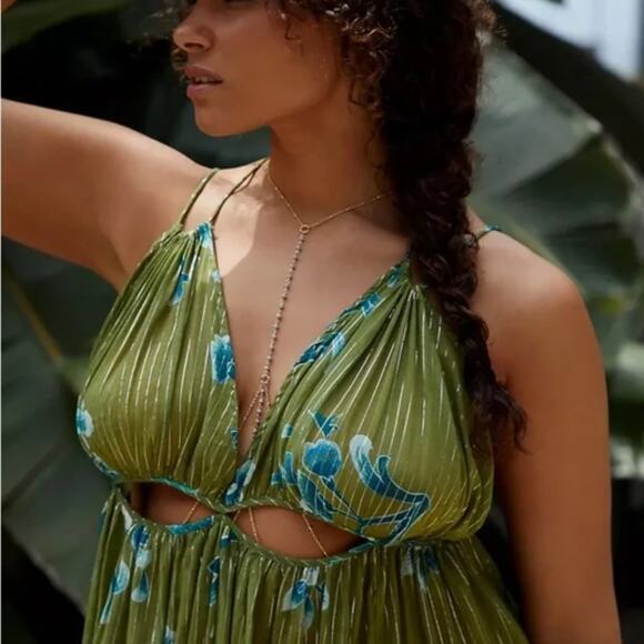 NWT Anthropologie Cutout Maxi Dress - Large - Picture 4 of 7